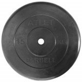 Диск 15 кг ATLET обрезиненный 51 мм MB BARBELL MB-AtletB51-15