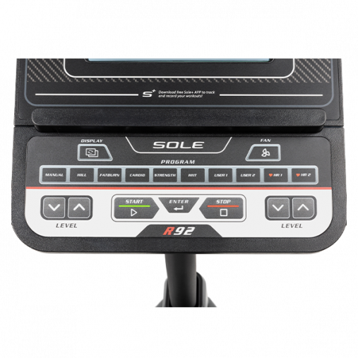 Горизонтальный велотренажер Sole R92 (New 2023 Edition)