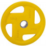 Диск обрезиненный PROFI-FIT олимпийский FASSION D-51, 15 кг (желтый)