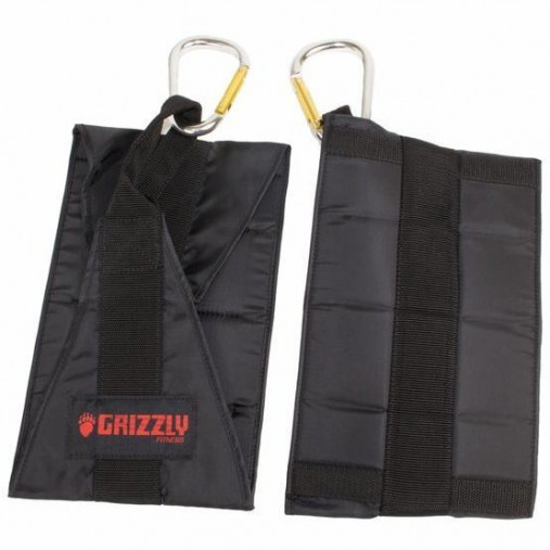 Пeтли Бepeшa GRIZZLY Deluxe Hanging Ab Straps нейлон/черный