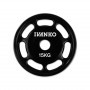 Диск олимпийский уретановый E-Z Ivanko OUEZ 15 кг (51 мм, черный) с 7-ми хватами