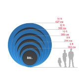 Батут UNIX line 14 ft outside (Blue)