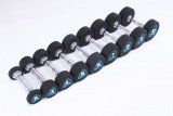 Гантели в уретане LIVEPRO Studio Dumbbells 1 кг, черный/синий
