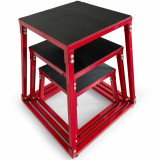 Комплект тумб UNIX Fit PRO для прыжков плиобокс 3 шт.