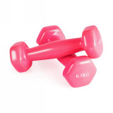Гантель неразборная 0,5 кг. винил (2 штуки) VictoryFit VF-DV005-2