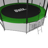 Батут UNIX line 14 ft outside (green)