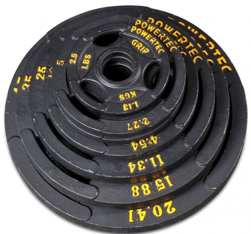 Набор олимпийских дисков 51 мм Powertec 255 LBS (115,68 кг)