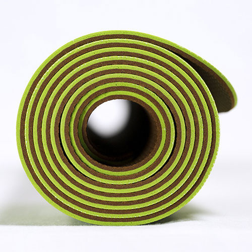 Коврик для йоги Airex Calyana Prime Yoga, цвет: лайм-орех (Lime - Hazel)