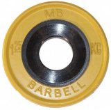 Блин обрезиненный желтый MB 1.25 кг ф50 мм Евро - Классик