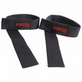 Ремень для тяги GRIZZLY Fitness Weight Lifting Wrist Straps полиэстр, розовый