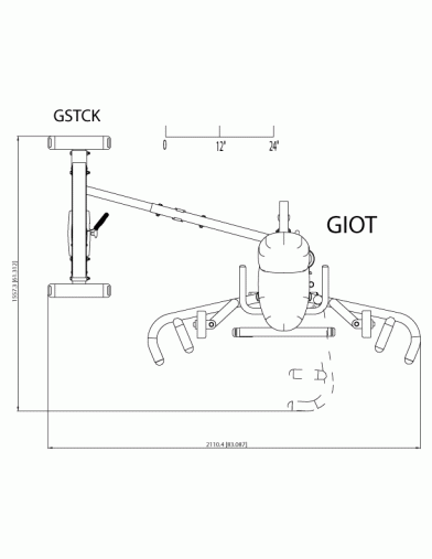 Приведение-Отведение ног сидя Body-Solid GIOT-STK двухпозиционный тренажер