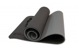 Коврик для йоги 10 мм двухслойный TPE черно-серый Original Fit.Tools
