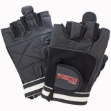 Атлетические перчатки GRIZZLY Leather Padded Weight Training Gloves размер M, кожа/нейлон, белый/голубой