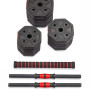 Гантели гексагональные разборные с грифом, 20 кг. (2 шт. х 10 кг.) VictoryFit VF-DН200