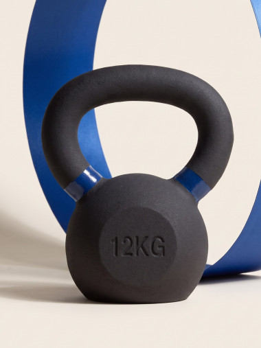 Гиря чугунная с цветным кольцом 12 кг (модель: К-3) VictoryFit VF-KCR120