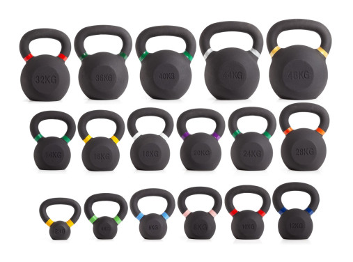 Гиря чугунная с цветным кольцом 16 кг (модель: К-3) VictoryFit VF-KCR160