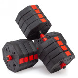 Гантели гексагональные разборные с грифом, 50 кг. (2 шт. х 25 кг.) VictoryFit VF-DН500