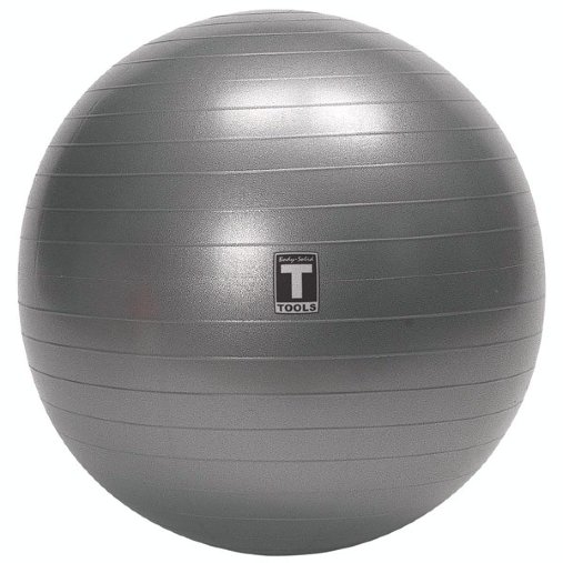 Мяч гимнастический Ø55 см серый с насосом Body-Solid 