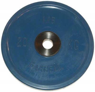 Блин обрезиненный синий MB 20 кг ф50 мм Евро - Классик