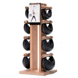 NOHrD Swing Turm Набор гантелей с подставкой, материал: дуб, общий вес: 26 кг