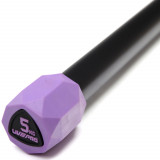Гимнастическая палка LIVEPRO Weighted Bar 5 кг, фиолетовый/черный