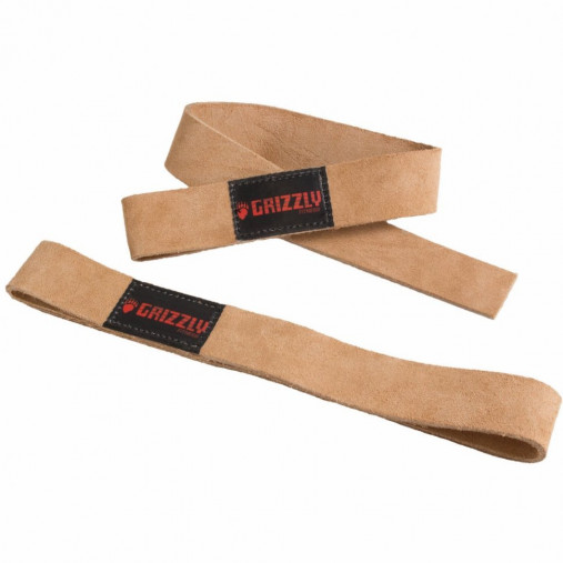 Ремни для тяги GRIZZLY Fitness Leather Lifting Strap кожа