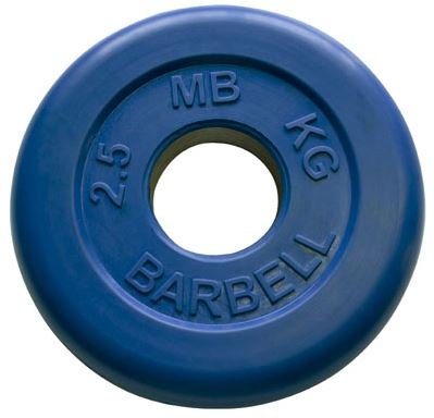 Блин "Стандарт" обрезиненный синий MB 2.5 кг ф50 мм