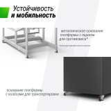 Баскетбольная стойка UNIX Line B-Stand-TG PRO 72"x42" (180 х 105 см) R45 H120-305 см