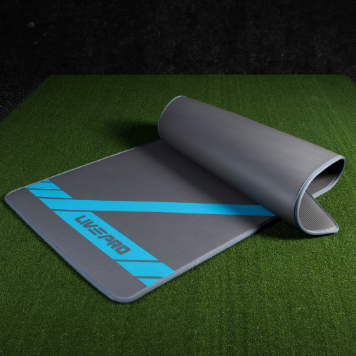 Гимнастический коврик LIVEPRO NBR Sports Mat 185 х 80 х 1 см, серый/синий LP8228 Гимнастический коврик LIVEPRO NBR Sports Mat 185 х 80 х 1 см, серый/синий LP8228