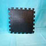 Коврик резиновый (набор 6шт) черный, 40 x 40 см, толщина 12 мм. MB Barbell
