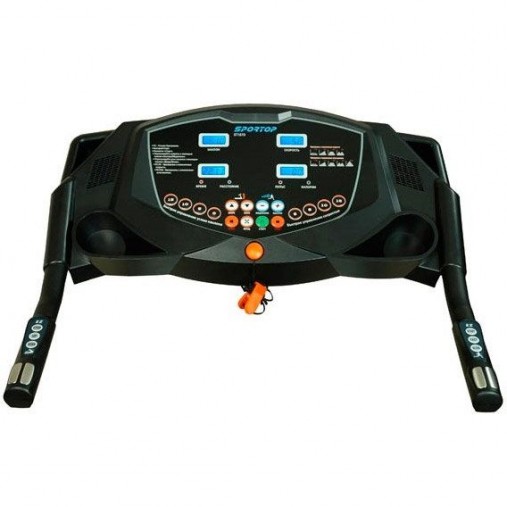 ЖК-монитор состоит из 5 окон и отображает все текущие параметры тренировки: скорость, угол наклона, пульс, потраченные калории