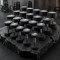 Ряд гантелей круглых UNIX Fit обрезиненные от 2,5 до 50 кг