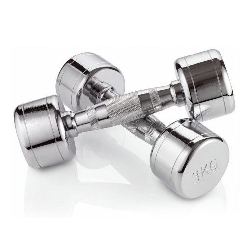 Гантель хром 3 кг (2 штуки) VictoryFit VF-CR030-2