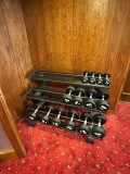 Набор обрезиненных гантелей BRONZE GYM (пара) от 2,5 до 25кг, шаг 2,5кг