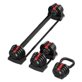 Набор регулируемый штанга+гантель+гиря HYFIT 18 кг (1 до 19кг)