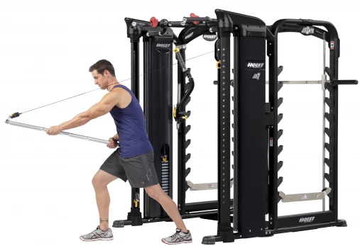 Комплекс для функциональных тренировок Hoist Mi7Smith BLACK MATTE в черном цвете