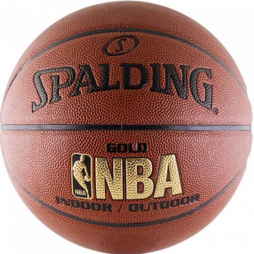 Баскетбольный мяч Spalding NBA Gold, с логотипом NBA р-р 7 Арт.76-014Z