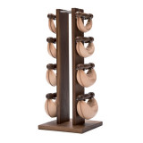 NOHrD Swing Turm Набор гантелей с подставкой, материал: орех, общий вес: 40 кг
