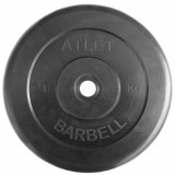Диск 20 кг ATLET обрезиненный 51 мм MB BARBELL MB-AtletB51-20