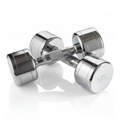Гантель хром 5 кг (2 штуки) VictoryFit VF-CR050-2