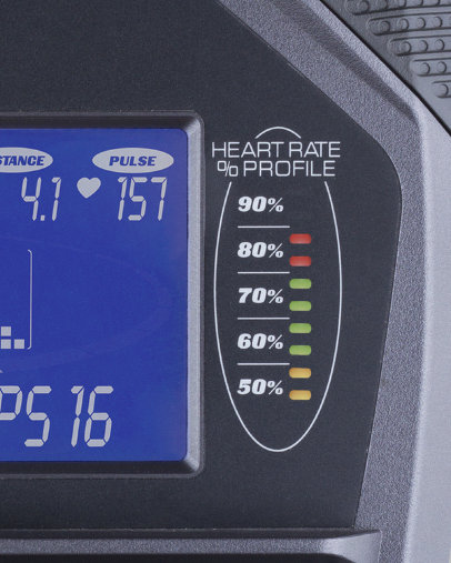Heart Rate профиль оказался одним из лучших способов для измерения тренировки. Индикатор загорается янтарным цветом при нагрузке в 50-60%, зеленым 65% — 80%, а красным при 85% и выше, это позволяет проводить тренировку с максимальной эффективностью.