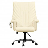 EGO PRESIDENT EG1005 Крем Офисное массажное кресло  