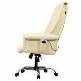 EGO PRESIDENT EG1005 Крем Офисное массажное кресло  
