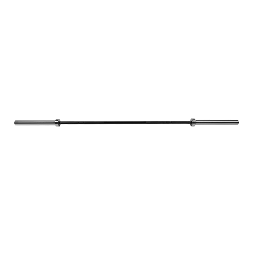 Гриф олимпийский прямой BRONZE GYM 220см, вес 20кг, нагрузка до 680 кг, черненный хват, с замками в комплекте