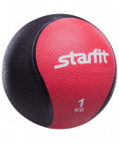 Мяч медицинский (медбол) Starfit PRO, 1 кг, красный