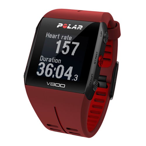 POLAR V800 HR (red) спортивные GPS-часы 