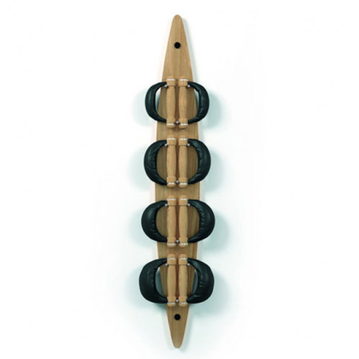 Настенный набор гантелей NOHrD Swing Board, материал: дуб, общий вес: 26 кг (1, 2, 4 и 6 кг - по 2шт.)