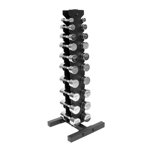 Набор хромированных гантелей BRONZE GYM 1-10 кг (10 пар) в комплекте со стойкой Набор хромированных гантелей BRONZE GYM 1-10 кг (10 пар) в комплекте со стойкой