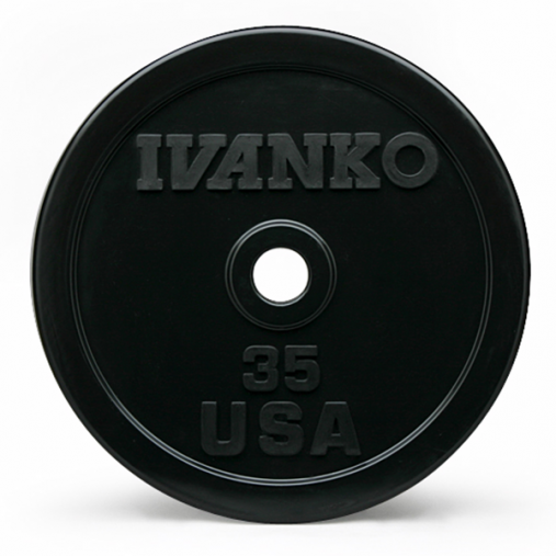 Бампированный диск IVANKO OBP 5 кг, черный (OBP-5KG)