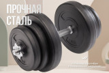 Гриф для гантелей 25 мм. Длина 350 мм. прямой (под гайку) VictoryFit VF-S2535-B2